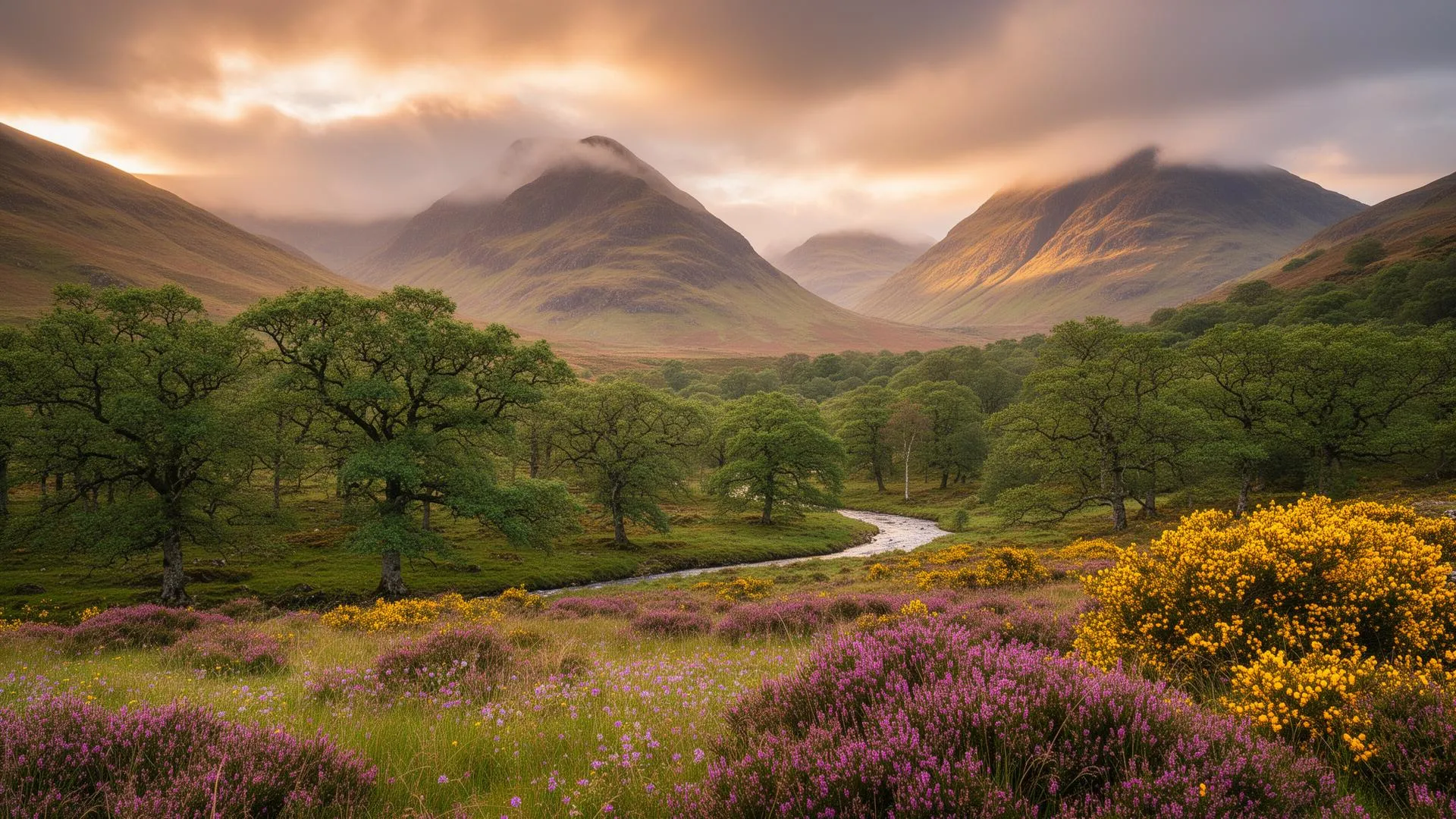 Welsh mountains and valleys - rewilding landscape